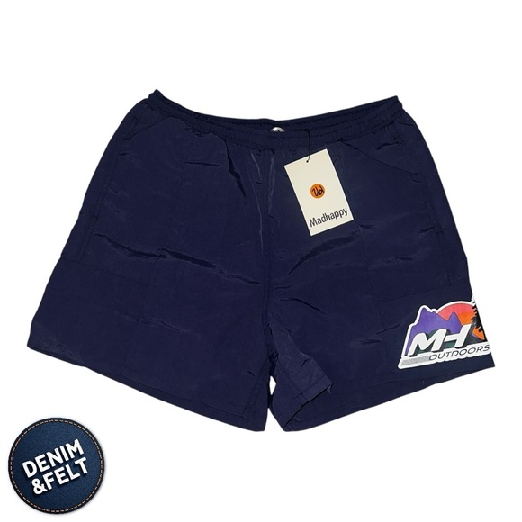 MadHappy Unisex OUTDOORS NYLON SHORT Navy Blue/Midnight | NEW/NWT!!💙 - Picture 2 of 12